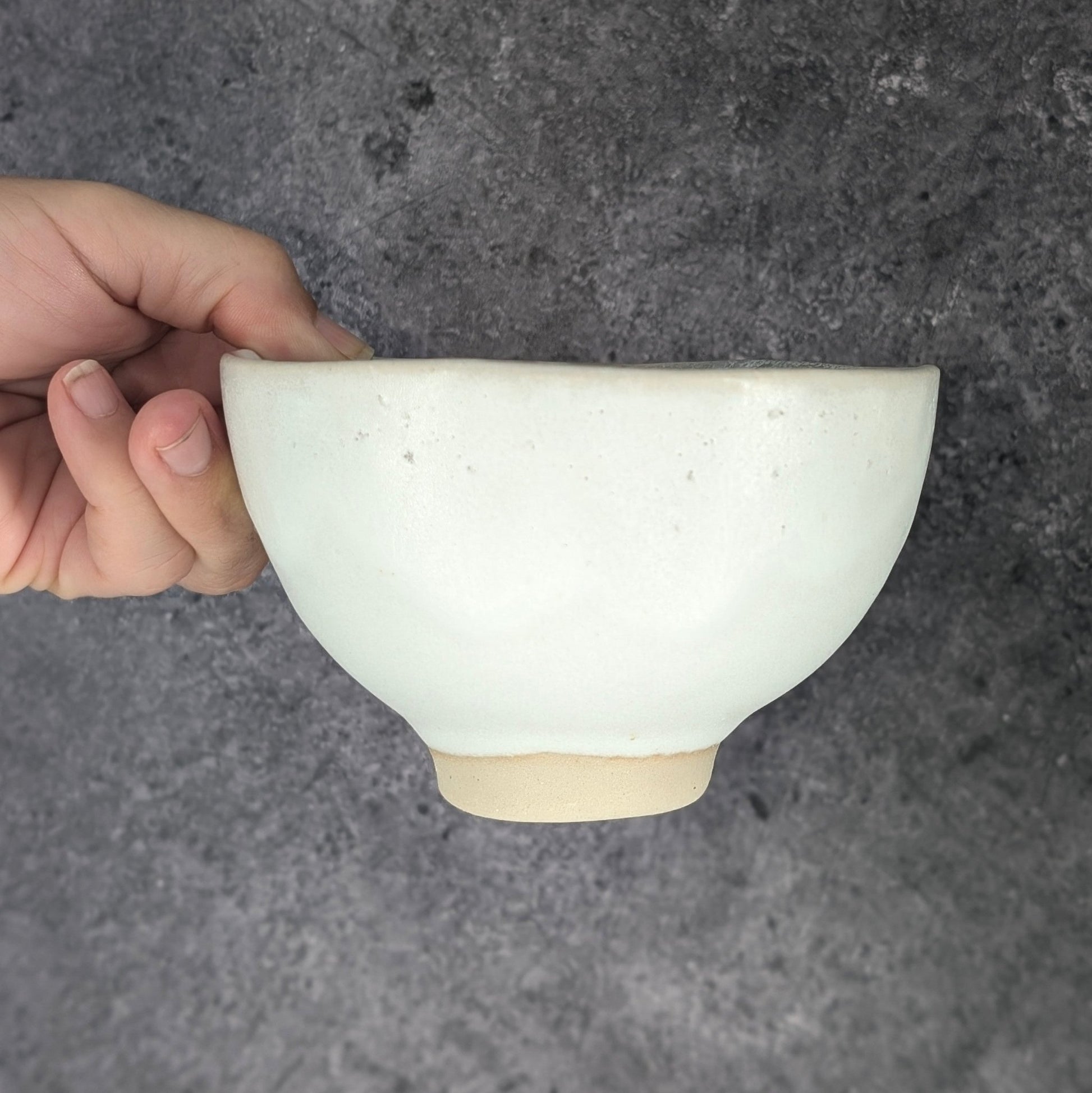 Ciotola Stile Giapponese Bianca e Blu Craquelé - AUTHENTICO CERAMICS