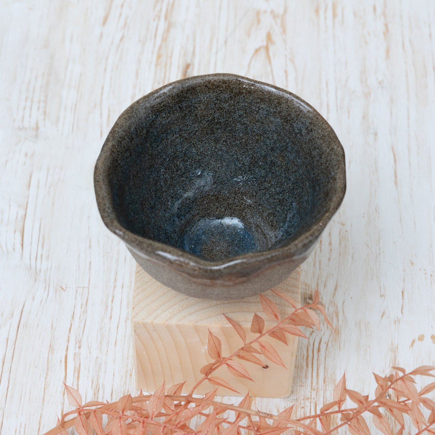 Ciotolina Giapponese in Gres – Marrone - Grigio e Blu - AUTHENTICO CERAMICS
