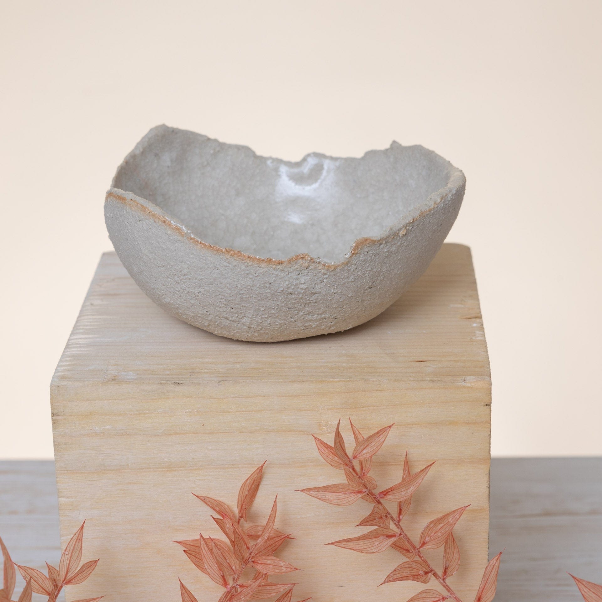 Ciotolina in Gres Artigianale – Beige Texturizzato - AUTHENTICO CERAMICS