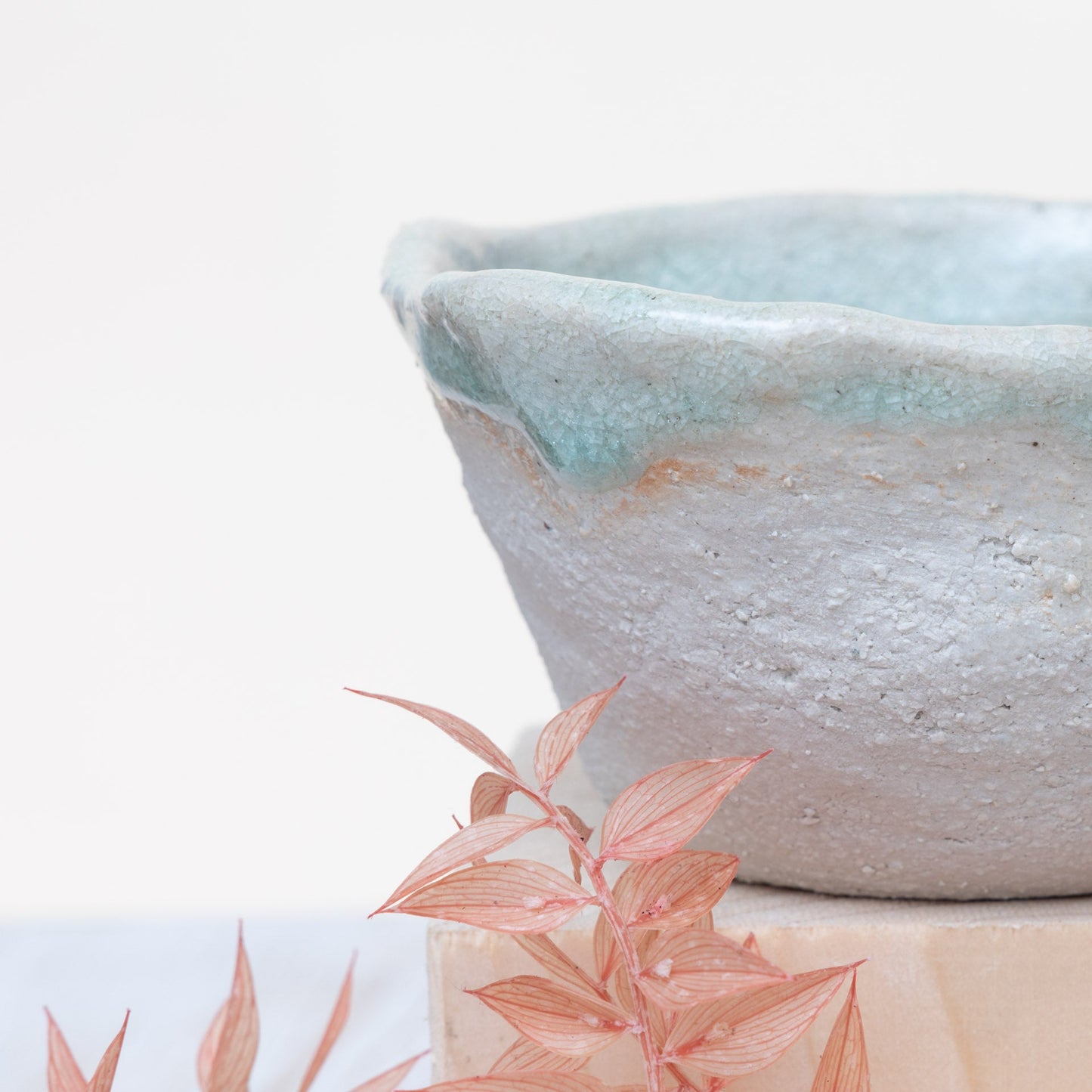 Set 2 Ciotoline in Gres Artigianale – Beige e Verde - AUTHENTICO CERAMICS