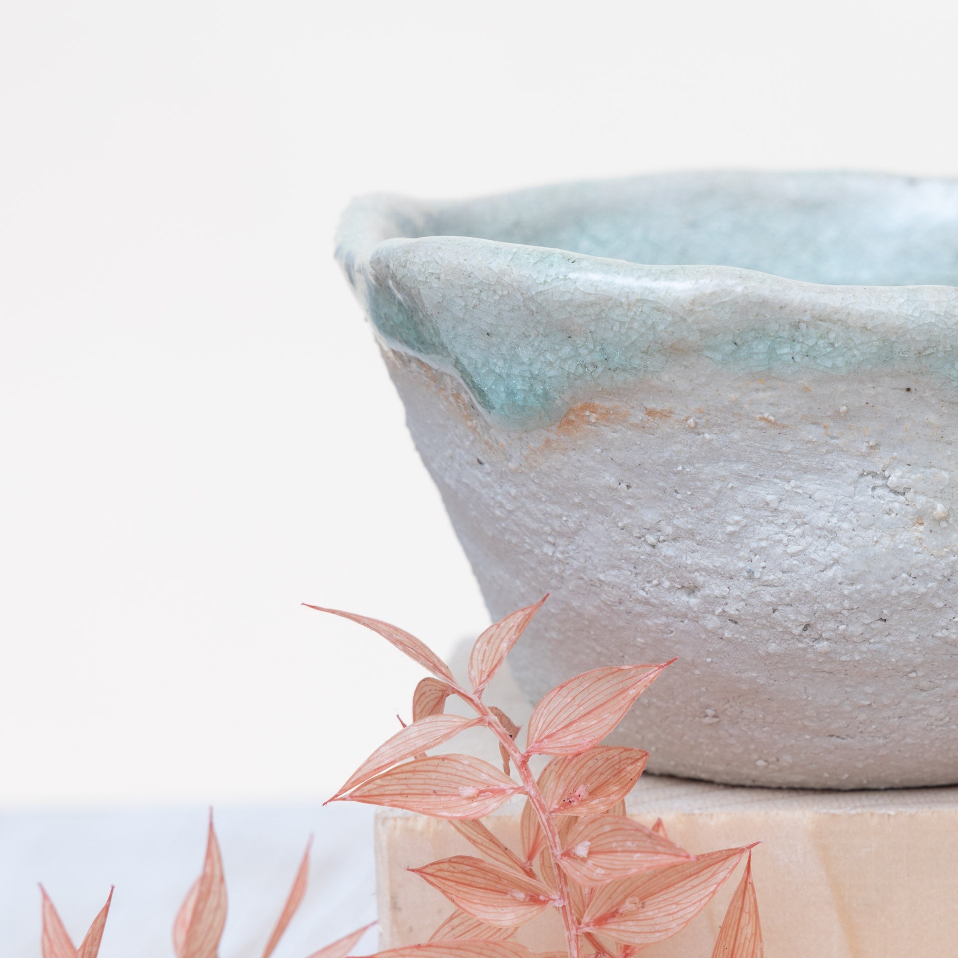 Set 2 Ciotoline in Gres Artigianale – Beige e Verde - AUTHENTICO CERAMICS