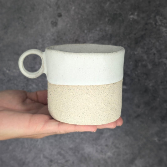 Tazza Beige in Ceramica Artigianale – Handmade - AUTHENTICO CERAMICS